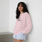Hello Kitty ♡ F1 Academy Sweatshirt | Printed Back - White/Orchid Pink Oversized Sweatshirt