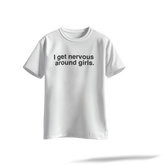 Nervous Around Girls | Printed Back & Front - Black/White/Navy/Coffee Regular Tee