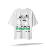 VABB | BOM Pilot's Airfield Map Oversized T-Shirt Black/White | Embroidered Front/Printed Back