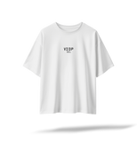 VIDP | DEL Pilot's Airfield Map Black Oversized T-Shirt Black/White | Embroidered Front/Printed Back