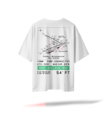 VOMM | MAA Pilot's Airfield Map Oversized T-Shirt Black/White