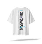 55 Sainz - Williams F1 Racing | Printed Back / Embroidered Front - White Oversized Tee