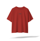 Your Anxiety Is Lying To You | Puffed Back & Front - Red Oversized Tee