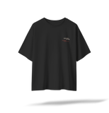 Champion Mentality Pump Cover | Printed Back / Embroidered Front- Black Oversized Tee