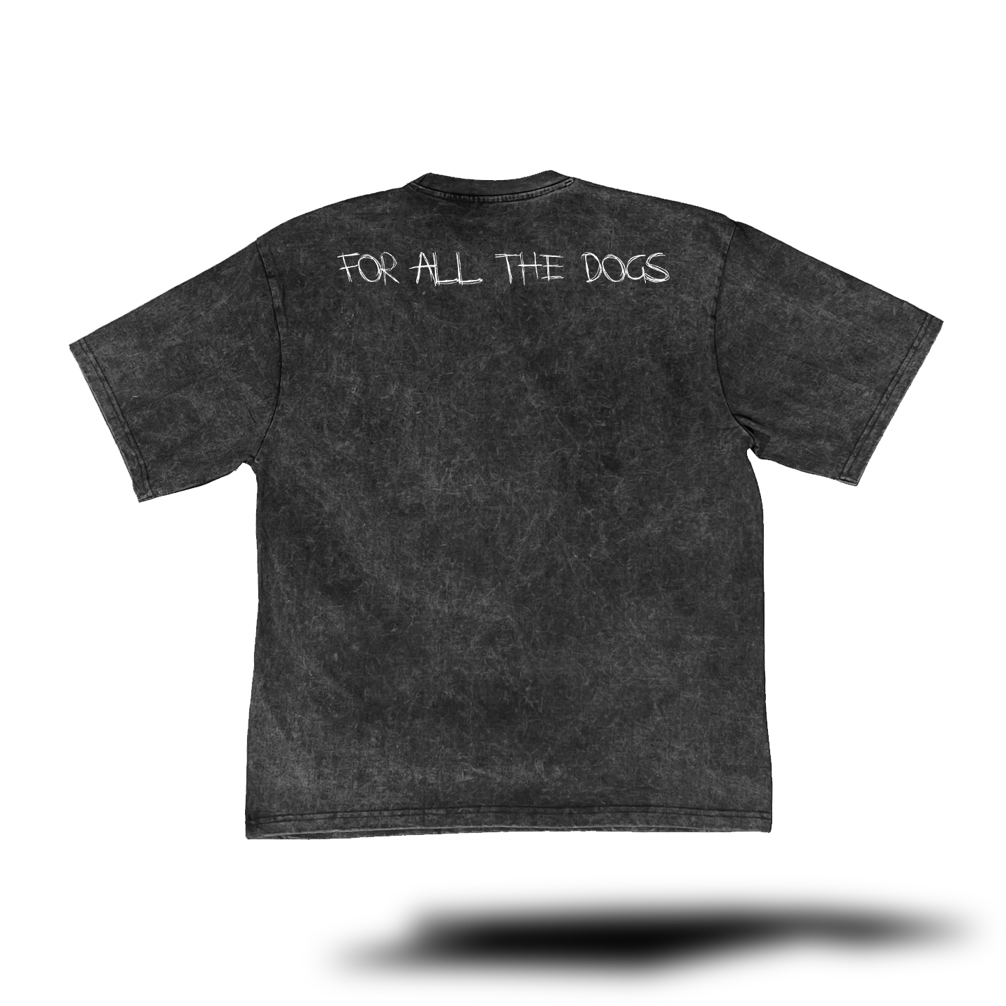 For All The Dogs - Drake | Black Acid Washed Oversized Tee