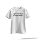 Nervous Around Girls | Printed Back & Front - Black/White/Navy/Coffee Regular Tee