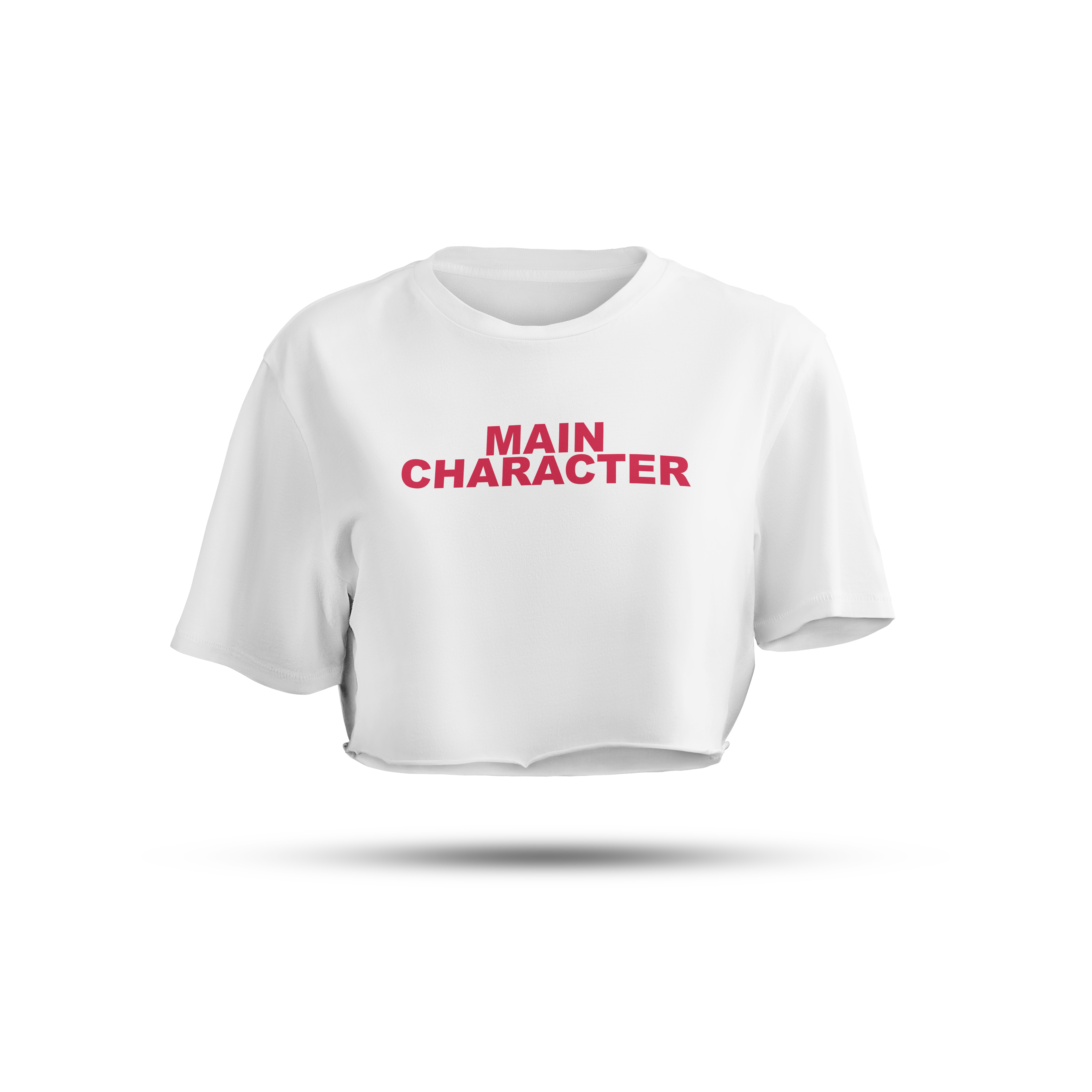 MAIN CHARACTER | WHITE CROP TEE