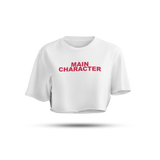 MAIN CHARACTER | WHITE CROP TEE