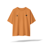 Norris 4 - McLaren F1 Racing[Embroidered Front Logos/Printed Back] | Papaya Oversized Tee