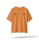 Piastri 81 - McLaren F1 Racing[Embroidered Front Logos/Printed Back] | Papaya Oversized Tee