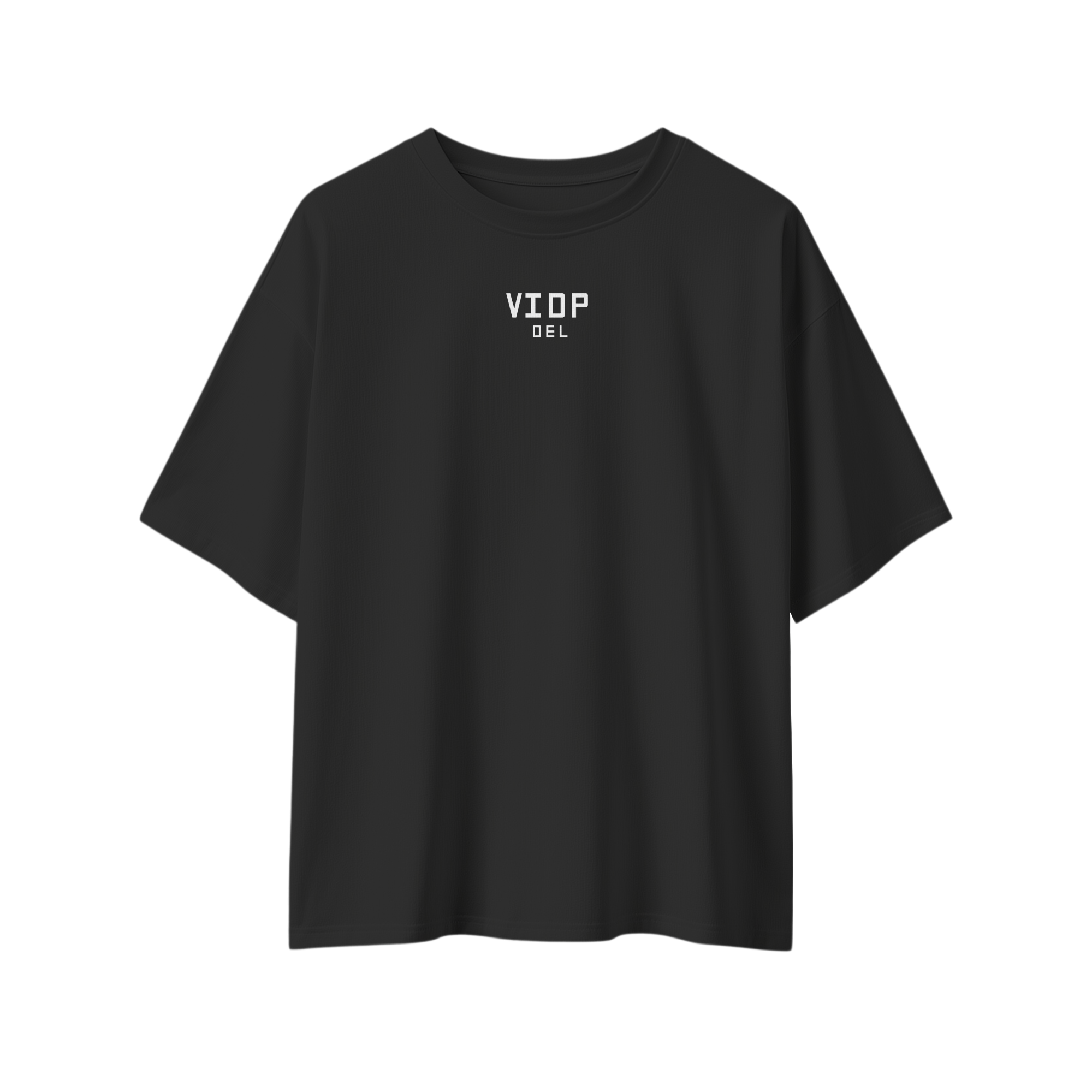 VIDP | DEL Pilot's Airfield Map Black Oversized T-Shirt