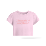 Overworked & Underf*cked | Orchid Pink Baby Tee