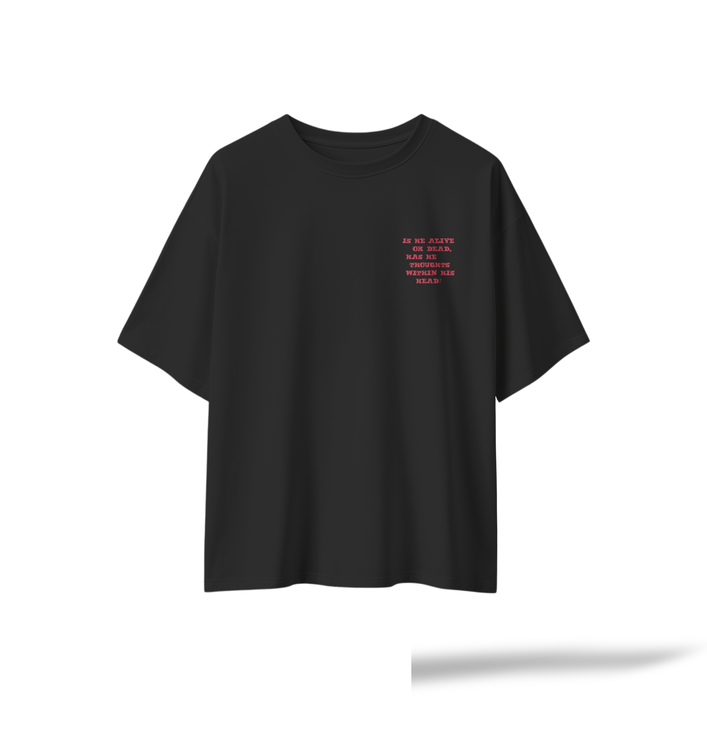 Black Sabbath - Paranoid[EMBRD Front/PRNTD Back] | Black Oversized Tee