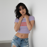 Passenger Princess | Lavender/White Baby Tee