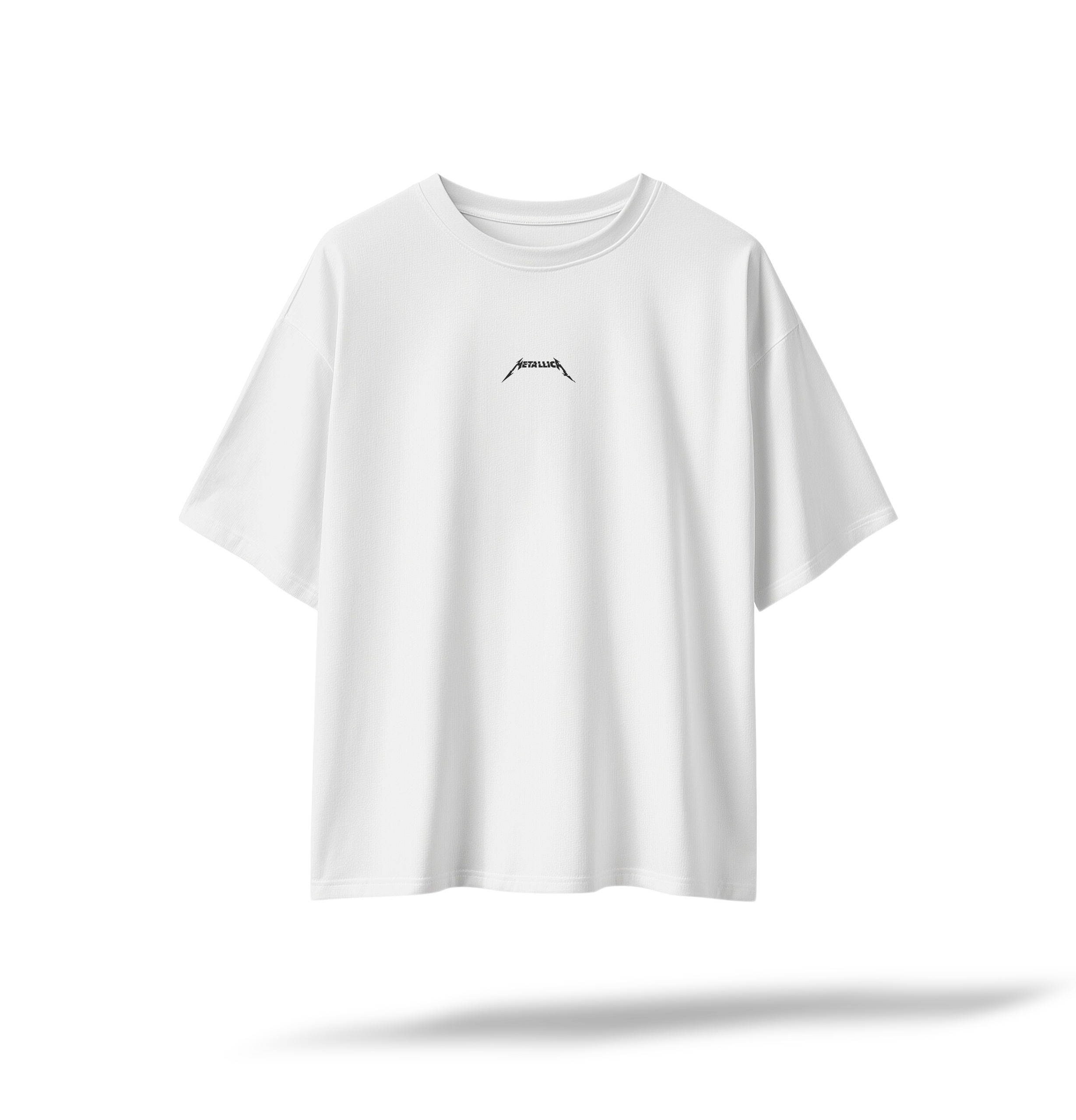 Metallica - Hardwired To Self Destruct[EMBRD Front/PRNTD Back] | White Oversized Tee