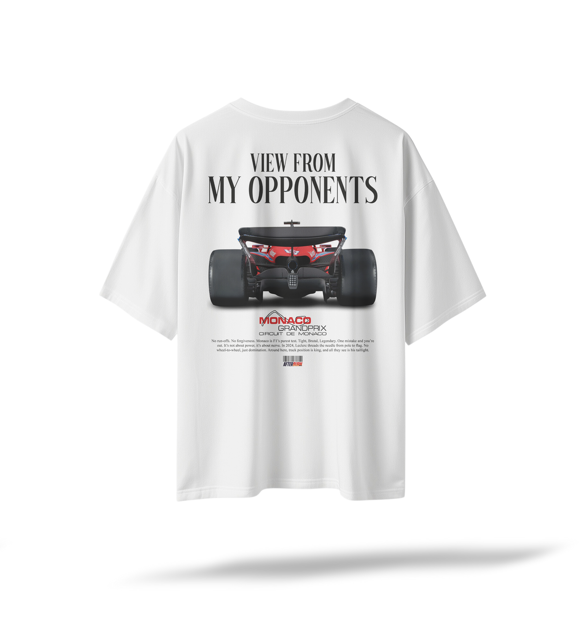 View From My Opponents | White Oversized Tee